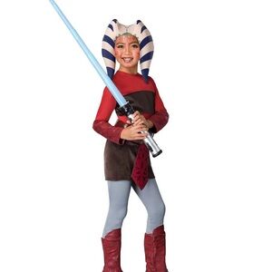 Ahsoka Star Wars Clone Jedi Fancy Dress Up Halloween Child Costume